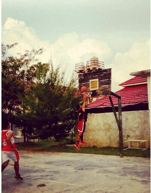 Aksi Muhammad Faldhy  saat di lapangan