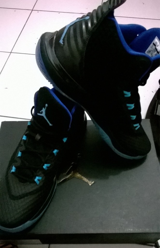 Airjordan superfly 3 playoffs tampak atas dan samping