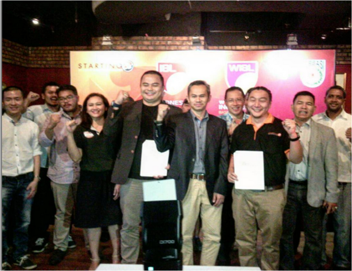 Penandatanganan Nota Kesepahaman Penyelenggaraan IBL yang berlangsung di Tartine-FX Senayan.