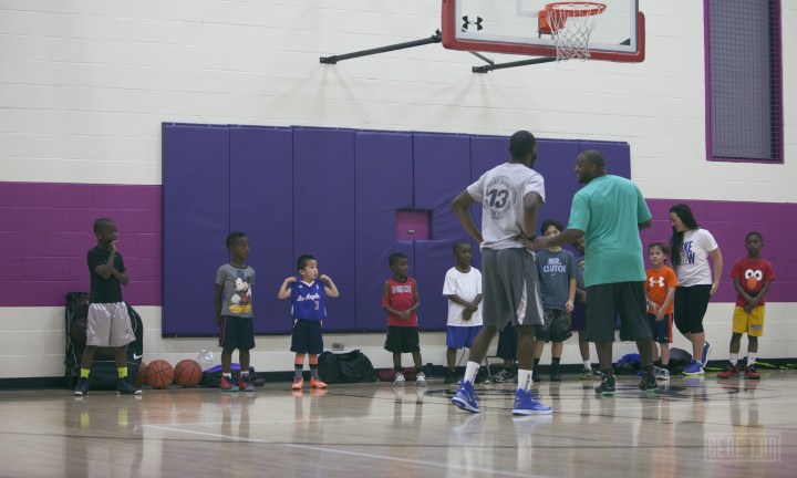 Collin Tjin (number 3) Friday night training session with coach Keion Kindred