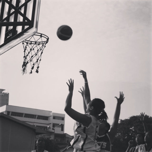 Aksi Mercy Oktavia saat dilapangan